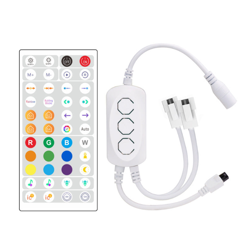 44 Keys WiFi Phantom Controller, Alexa Intelligent Voice-Controlled Colourful Light Strip Controller