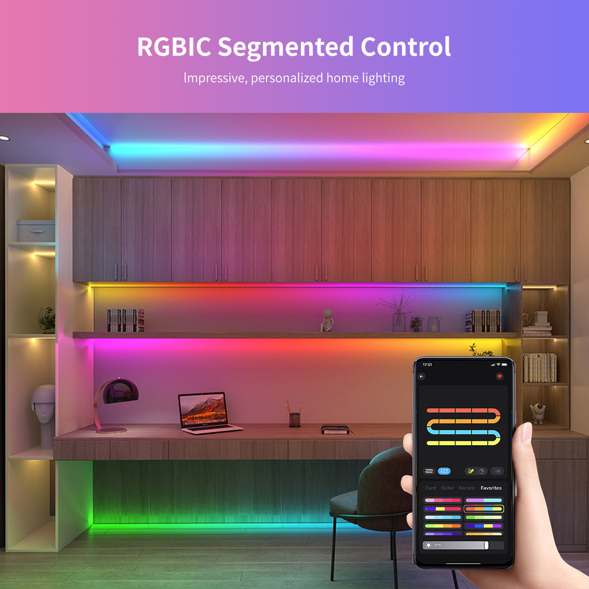 WiFi UFO Style Controller ZJ-BWCUFOS-HCQ4-1K-RGBIC
