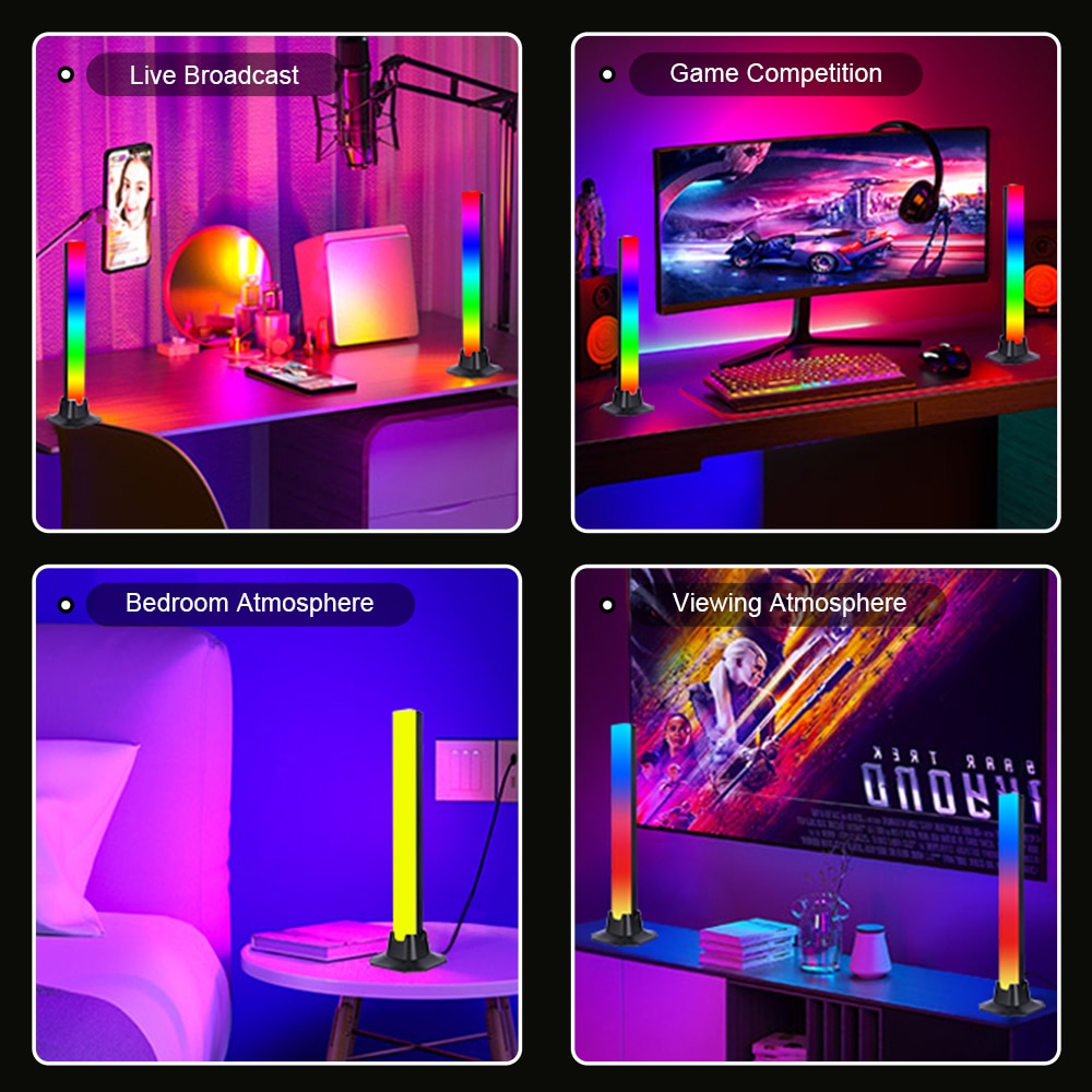 Smart RGB Gaming Light Set, LED Pickup Light Bar