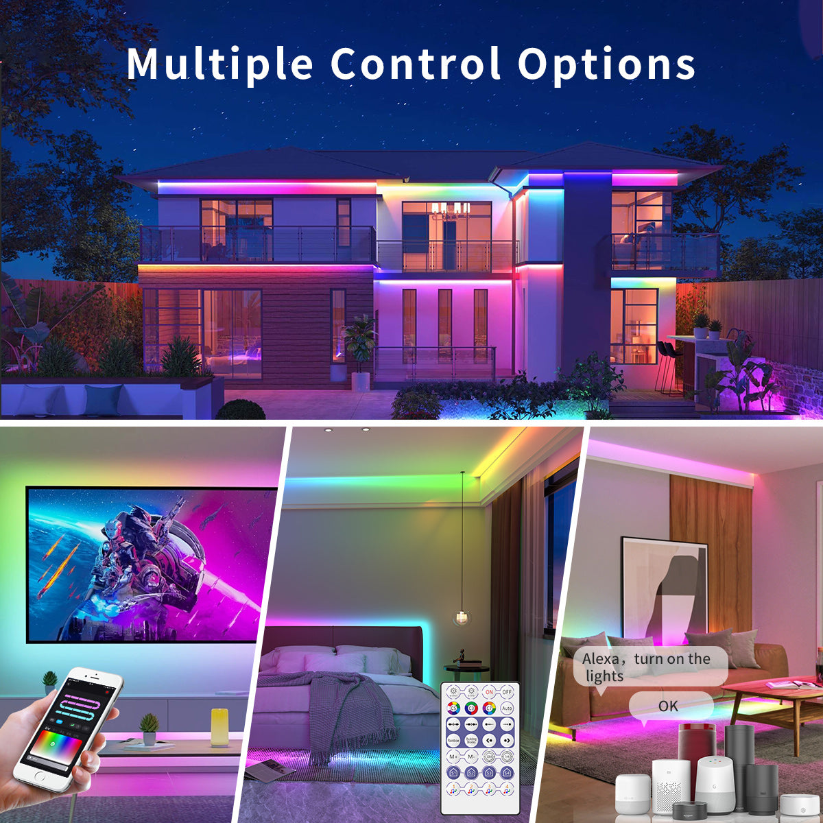 WiFi UFO Style Controller ZJ-BWCUFOS-HCQ4-1K-RGBIC