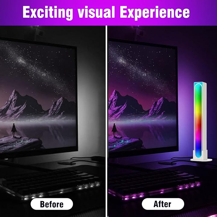 Smart Flow Light Bars, 16 Million Colors RGB 3D Tunnel Light Bars