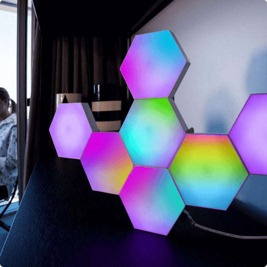 Hexagon LED Lights, Smart LED Wall Light, DIY Geometry Splicing Module