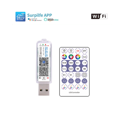 WiFi SPI LED Controller ZJ-WCUAS-HC2-1K-DZ-S